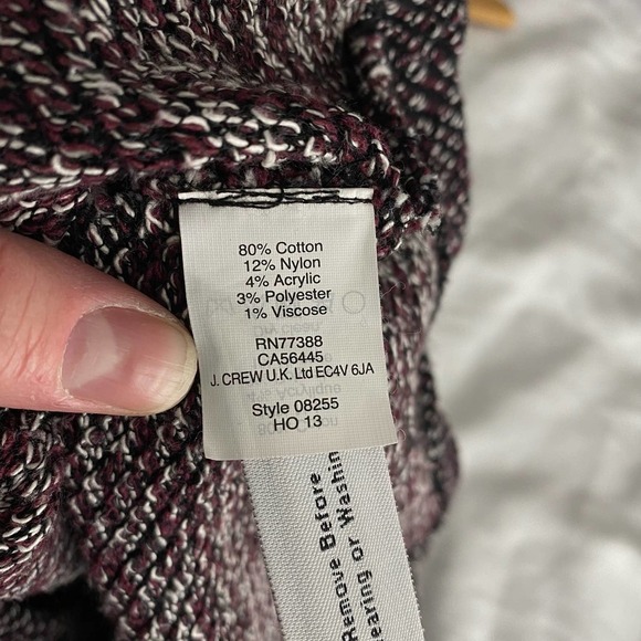 Madewell Terrace Dress Maroon Marled Tweed Knit Fit and Flare Dress-XS - Picture 3 of 4